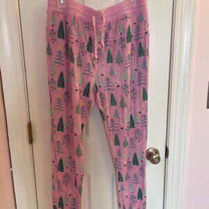 The Little Sleepies Pink Christmas Twinkling Trees Pajama Sleepshirt in women's